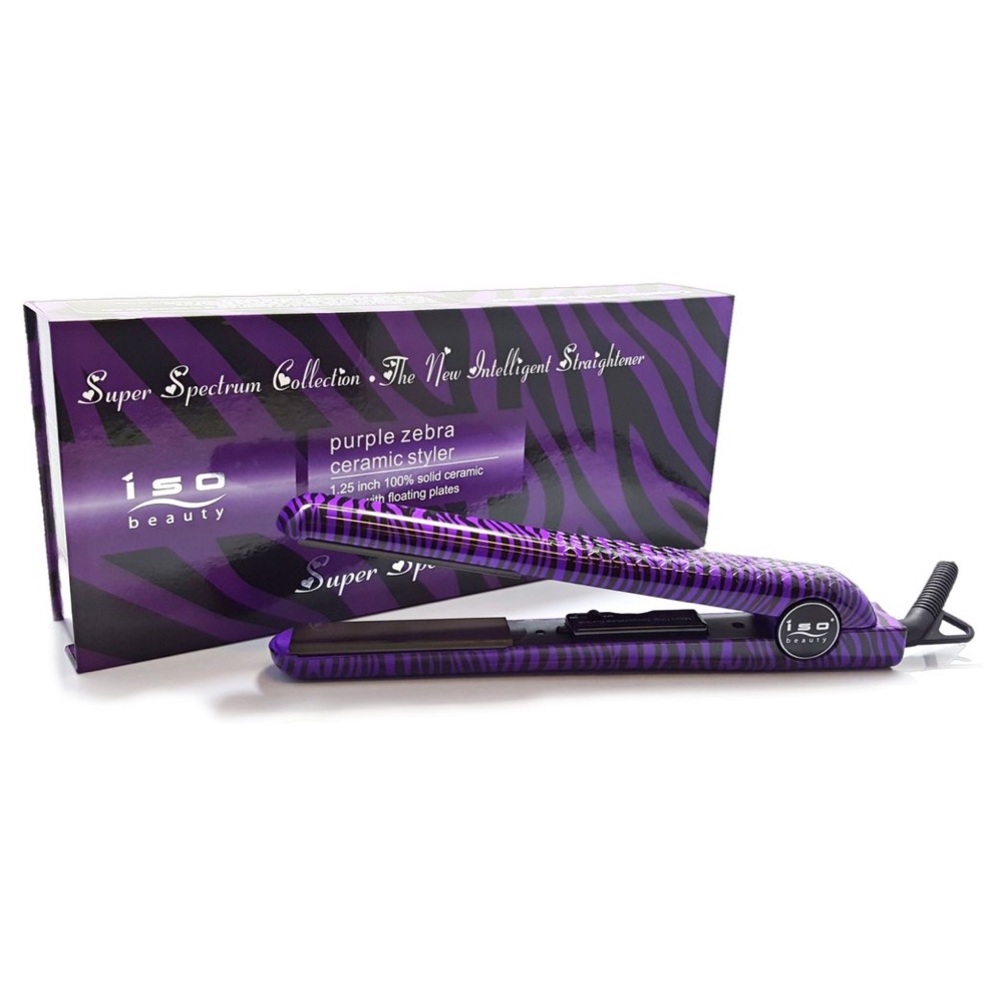 ISO Purple Zebra Spectrum Flat Iron